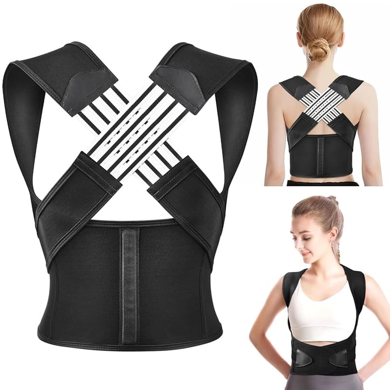 Picture of Posture Corrector for Men and Women, Back Brace Posture Corrector,Adjustable Back Posture Belt,Back Straightener,Back Brace Posture Corrector for Shoulder, Back and Spine Paines Relief