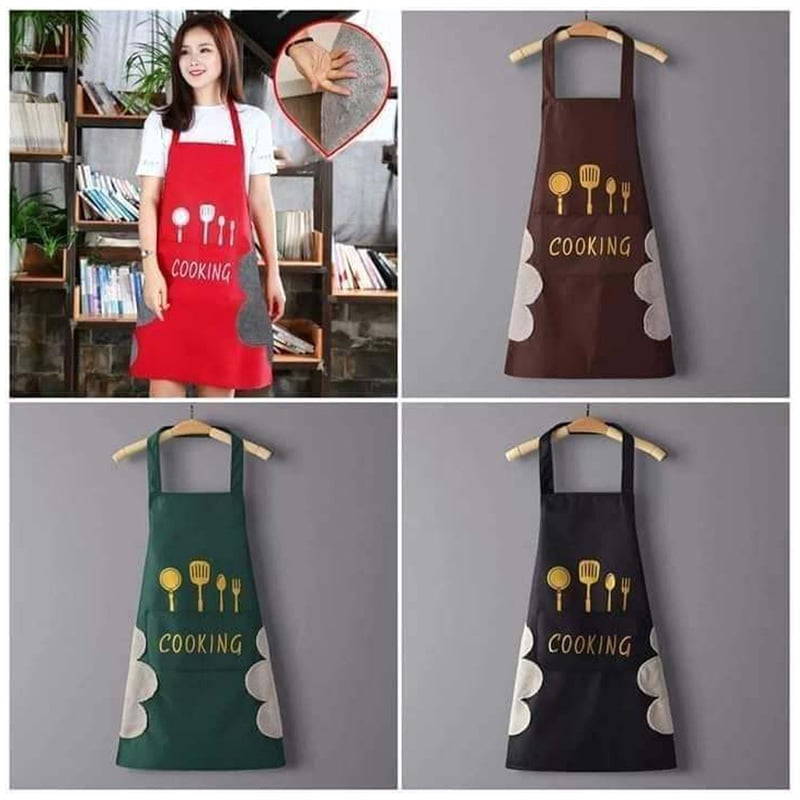 Picture of MILENZO Kitchen Apron Oxford Cloth Waterproof Oilproof  Apron