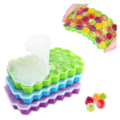 Picture of Silicone Ice Cube Tray 37 Cavity Ice-Making Box-Premium Ice Maker molds