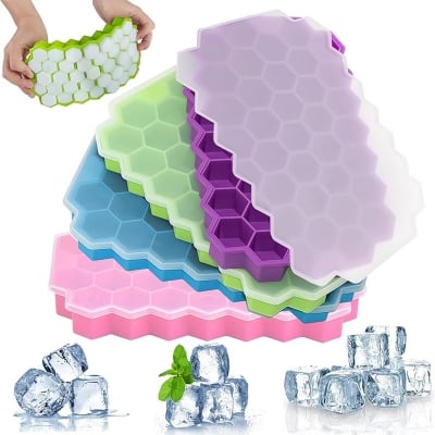 Picture of Silicone Ice Cube Tray 37 Cavity Ice-Making Box-Premium Ice Maker molds