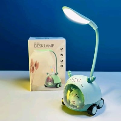 Picture of Small Night Light Eye Protection Charging Reading Book with Power Girl Student Dormitory Study Bedside Cartoon Child Desk Lamp