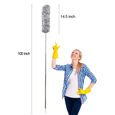 Picture of Microfiber Dusting Duster Handle Telescopic Duster Cleaner Home Cleaning Brush Sweeping Ceiling Dust Artifact