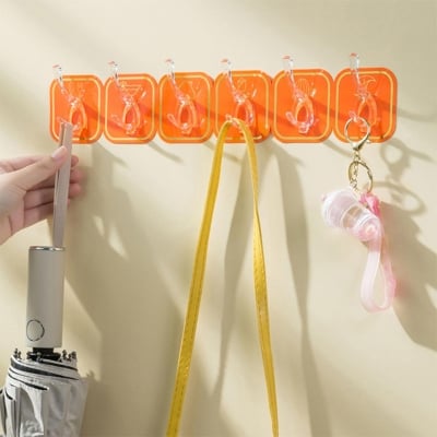 Picture of 6 in 1 Sticky Hooks Strip for Wall Hanging