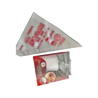 Picture of Combo Pack100 Pieces Plastic Disposable , 12 Pcs Cake Nogel Piping Bags Cake Cream Decorating