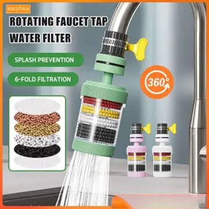 Picture of Universal Shower Faucet 6 Layers Faucet Water Filter Tap Purifier Splash-proof Water Saving Bubbler for Bathroom Home Kitchen_Best Rate