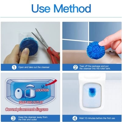 Picture of Toilet Sparkle 10-Pack: Unleash the Ultimate Cleaning Power for a Spotless, Germ-Free Bathroom Experience-Magic Gift Store