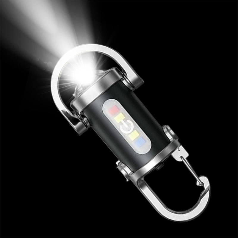 Picture of Glimmer 7-Mode USB Rechargeable Keychain Flashlight – 300LM Emergency & Work Light for Camping, Hiking, Outdoor Use