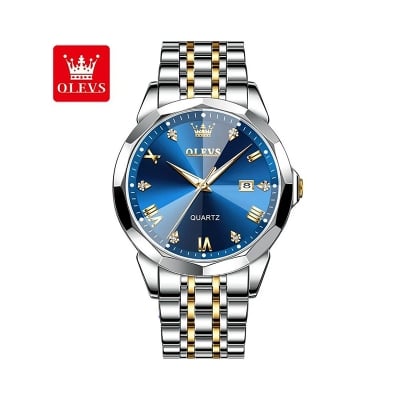 Picture of OLE_VS 9931 Watches for Men Diamond Business Dress Analog Quartz Stainless Steel Date Luxury Casual Fashion Wrist Watch Waterproof Luminous