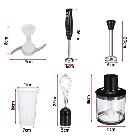 Picture of Kitchen Electric 4 in 1 Hand Blender 4 in 1 Hand Stick Blender Sokany Hand Blender Portable Hand Blender