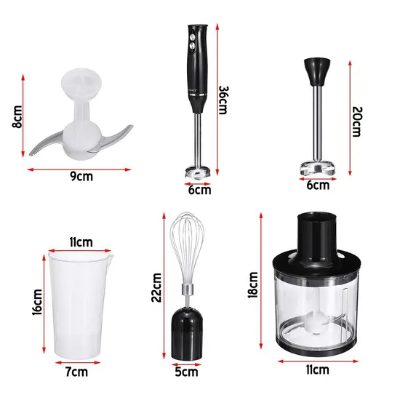 Picture of Kitchen Electric 4 in 1 Hand Blender 4 in 1 Hand Stick Blender Sokany Hand Blender Portable Hand Blender