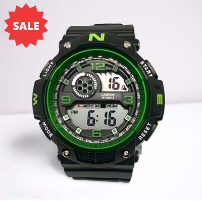 Picture of LASIKA W-H90 Water Resistance Silicon Digital Watch for Men - Black  - Watch For Men - Watch - Watch For Men - Watch