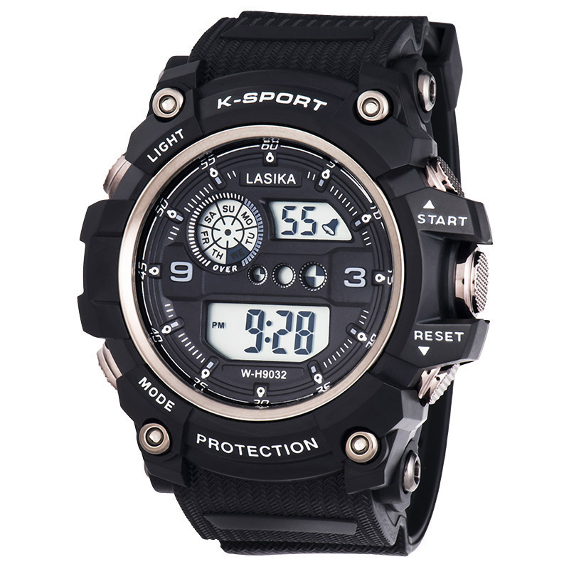 Picture of LASIKA W-H90 Water Resistance Silicon Digital Watch for Men - Black  - Watch For Men - Watch - Watch For Men - Watch (No.2)