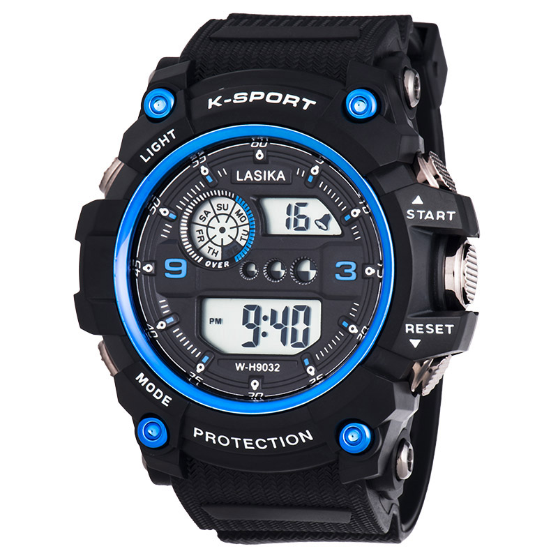 Picture of LASIKA W-H90 Water Resistance Silicon Digital Watch for Men - Black  - Watch For Men - Watch - Watch For Men - Watch (No.2)
