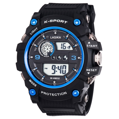 Picture of LASIKA W-H90 Water Resistance Silicon Digital Watch for Men - Black  - Watch For Men - Watch - Watch For Men - Watch (No.2)