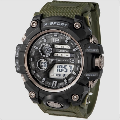 Picture of LASIKA W-H90 Water Resistance Silicon Digital Watch for Men - Black  - Watch For Men - Watch - Watch For Men - Watch (No.2)