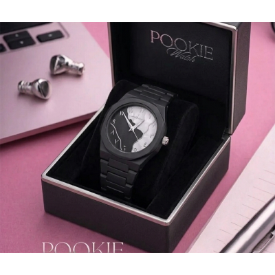 Picture of Most Trending Girls Pink Arabic Aura Watch For Womens - Watch For Women - Women watch - Ledis Watch - Watch - Girl Watch- Pink women Watch