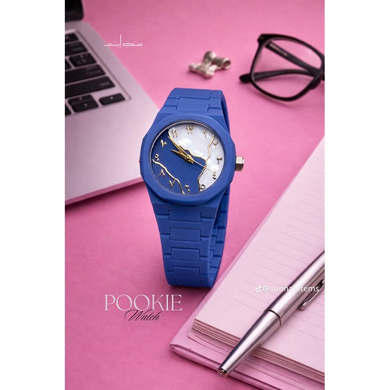 Picture of Most Trending Girls Pink Arabic Aura Watch For Womens - Watch For Women - Women watch - Ledis Watch - Watch - Girl Watch- Pink women Watch