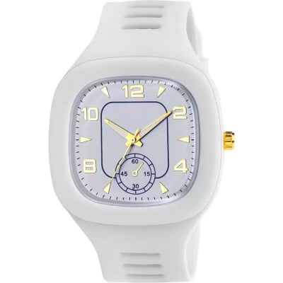 Picture of New Square Rubber Quartz Analog Watch For Men - Watch For Men