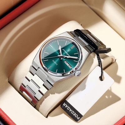 Picture of POEDAGAR 930 Luxury Watch For Men Waterproof Luminous Date Week Stainless Steel Men Watch Casual Quartz Men's Watch- Watch For Men