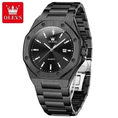 Picture of OLEVS 3613  Butterfly Lock Fan Made Luxury Business Watch for Man Sport Stainless Steel Men Watch Luminous Date Watches Quartz watch - Watch For Men