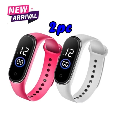 Picture of 111tk deal Combo Silicon New Fashion Touch LED Sports Watch Waterproof - 111tk deal