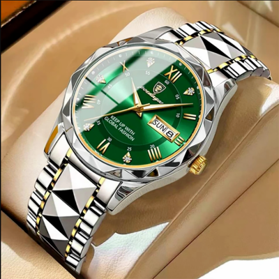 Picture of POEDAGAR 615 Mens Quartz Watches Waterproof Luminous Dial Men Fashionable Wristwatches Sports Stainless Steel Watch for man