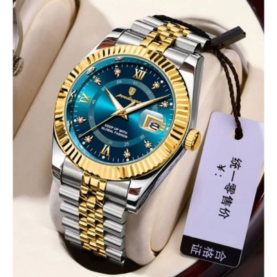 Picture of New POEDAGAR 910 Luxury Stainless steel Wrist Watch For Man - Waterproof Men Watch Quartz - Stainless Steel Men's Watch - Stainless steel Watch-Blue