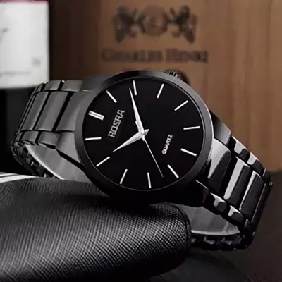 Picture of Stainless steel clock-black for men - Watch For Men - Watch For Men