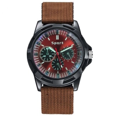 Picture of Fabric Canvas Strap Casual Cool Sport Round Dial Wrist Watch for men - Watch For Men - Watch - Watch For Men - Watch - ঘড়ি