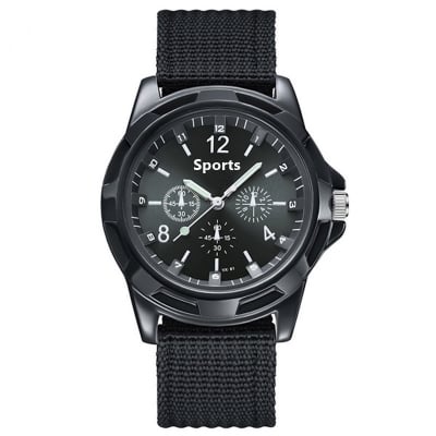 Picture of Fabric Canvas Strap Casual Cool Sport Round Dial Wrist Watch for men - Watch For Men - Watch - Watch For Men - Watch - ঘড়ি