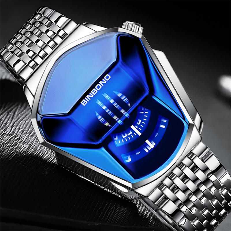 Picture of NEW BINBOND Top Brand Luxury Military Fashion Sport Watch Men Gold Wrist Watch Man Clock Casual Chronograph Wristwatch - Watch