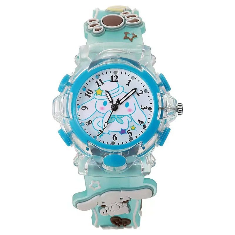 Picture of Sanrio Watch Kawaii Melody Cinnamoroll Children LED Luminous Watch Kuromi Hello Kitty Student Wrist Watch Kids Birthday Gift Toy - Kids Watch - Watch