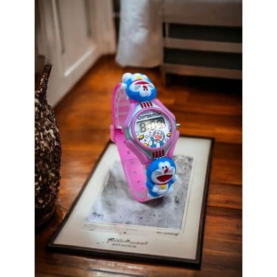 Picture of New Doraemon Cartoon Boys Girls Children Watches,  Wristwatches For Kids - Doraemon Kids watch- Watch