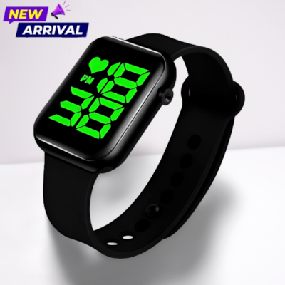 Picture of Fashionable Square LED Digital Sports Watch, Waterproof LED Watch