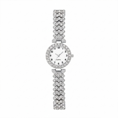 Picture of New Fashion Luxury Diamond Round dial Quartz Women's Watch - Watch For Women - Stainless steel Watch For Women - Watch
