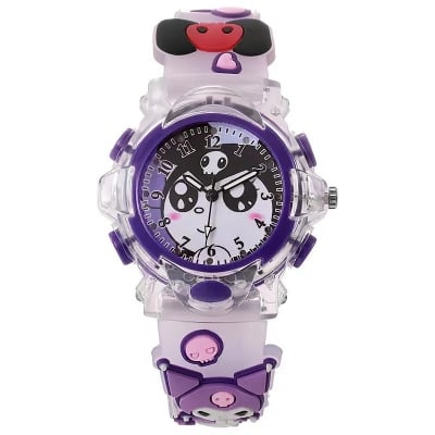 Picture of Sanrio Watch Kawaii Melody Cinnamoroll Children LED Luminous Watch Kuromi Hello Kitty Student Wrist Watch Kids Birthday Gift Toy - Kids Watch - Watch