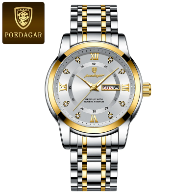 Picture of POEDAGAR 936 Stainless steel  Luxury Watch for Man- Men Watch Quartz Stainless Steel Sports Men's Watches - Watch - Stainless Steel Watch For Men