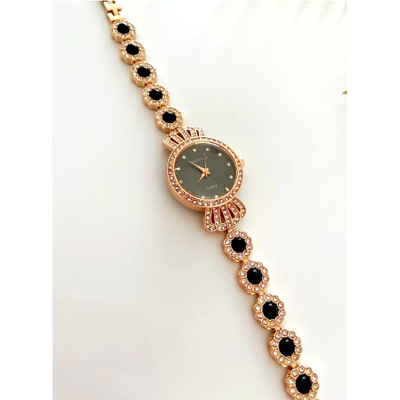 Picture of New Luxury Diamond Stainless Steel colorful stone, Stainless Steel Fashionable Watch For Women - Watch -ঘড়ি