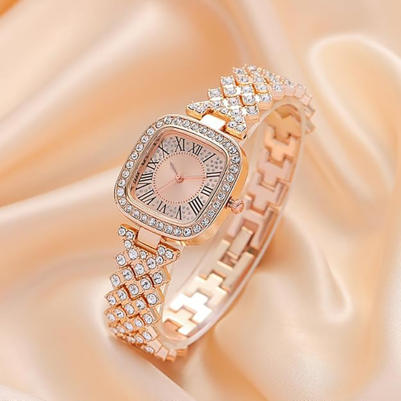 Picture of New Fashion Luxury Diamond Square dial Quartz Women's Watch - Watch For Women - Stainless steel Watch For Women - Watch