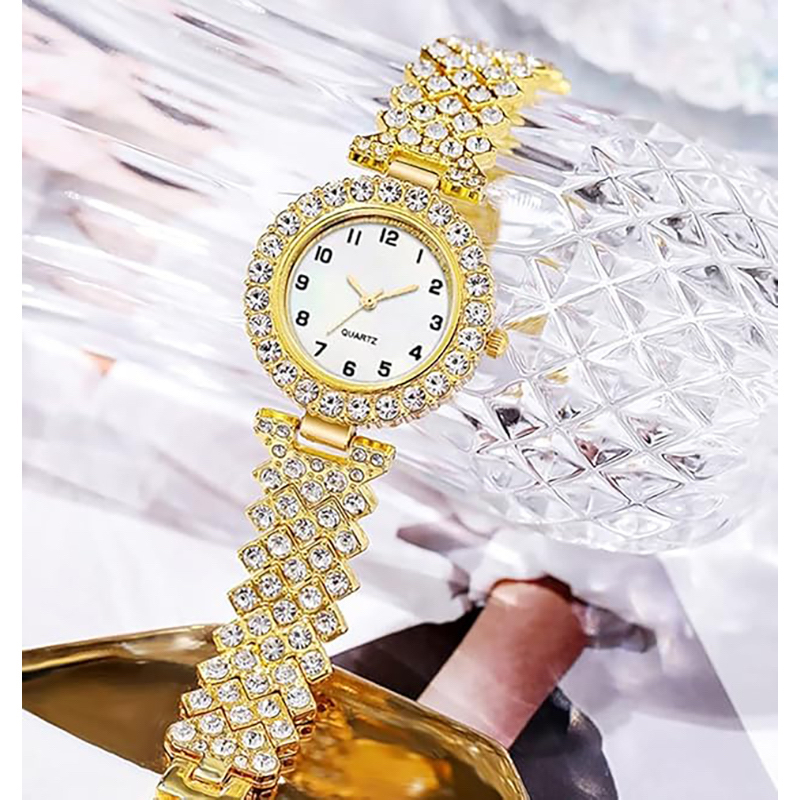 Picture of New Fashion Luxury Diamond Round dial Quartz Women's Watch - Watch For Women - Stainless steel Watch For Women - Watch
