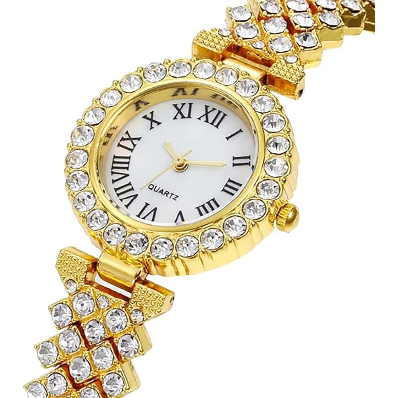 Picture of New Fashion Luxury Diamond Round dial Quartz Women's Watch - Watch For Women - Stainless steel Watch For Women - Watch