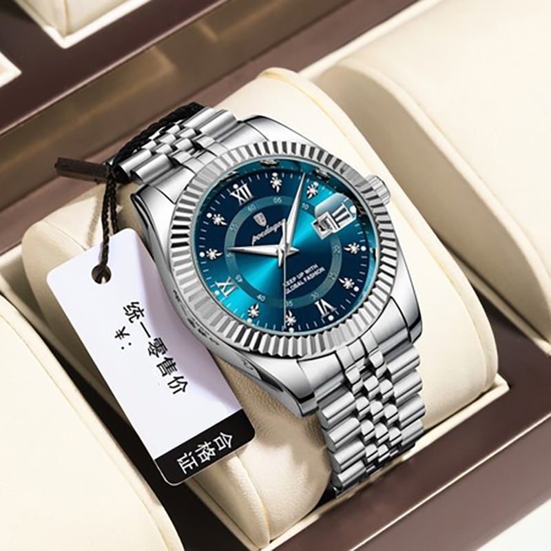 Picture of POEDAGAR 910 / Rolax Luxury Stainless steel Wrist Watch For Man - Waterproof Men Watch Quartz - Stainless Steel Men's Watch - Stainless steel Watch .