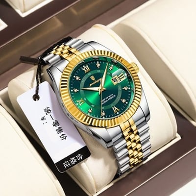 Picture of POEDAGAR 910 / Rolax Luxury Stainless steel Wrist Watch For Man - Waterproof Men Watch Quartz - Stainless Steel Men's Watch - Stainless steel Watch .