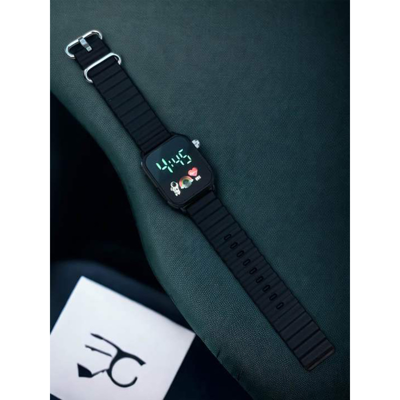 Picture of New Fashion LED Digital Watches  Silicone Strap Sport Waterproof Wrist Watch For Men - Watch - Watch For Men