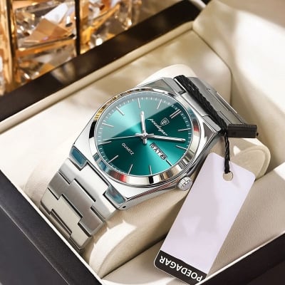 Picture of POEDAGAR 930 Luxury Watch For Men Waterproof Luminous Date Week Stainless Steel Men Watch Casual Quartz Men's Watch- Watch For Men