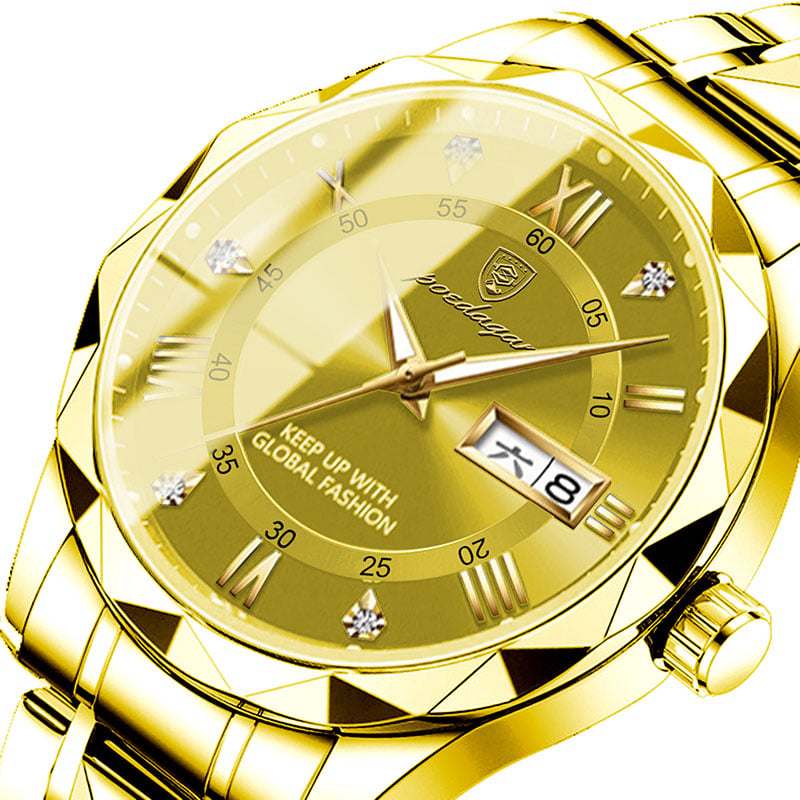 Picture of POEDAGAR 615 Mens Quartz Watches Waterproof Luminous Dial Men Fashionable Wristwatches Sports Stainless Steel Watch P615