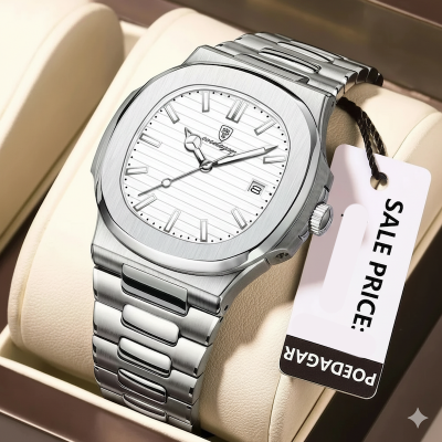 Picture of Poedagar 613 New Model Men's Watch Exclusive Design Luxury Fashion Waterproof Stainless Steel Men's Imported Quartz Movement Wrist-watch