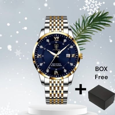 Picture of POEDAGAR 836 Stainless Steel Top Quality Luxury Date Sport For Man Wrist Watch For Men.