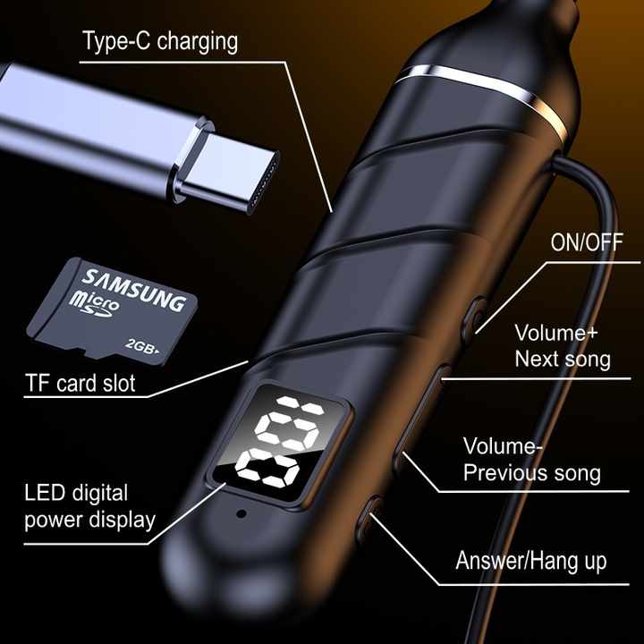 Picture of G9 Pro+ Stereo Type-C Charging Long Standby Wireless Neckband Headphone