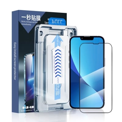 Picture of iPhone 16, 15, 14, 13, 12, 11, X All Models Easy Install High Quality 9H Tempered Glass Screen Protector